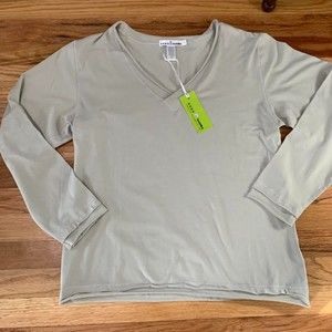 Neon Buddha taupe women’s long sleeve shirt